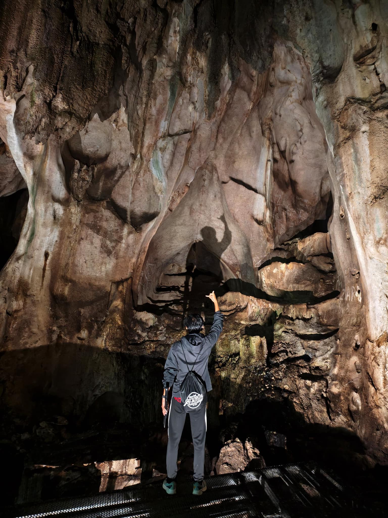 Mystical limestone formations at Gua Bama connected to the Sang Kelembai folklore legend